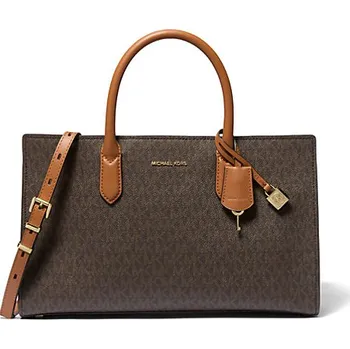 Michael Kors Scarlet medium kabelka logo hnědá + doprava zdarma