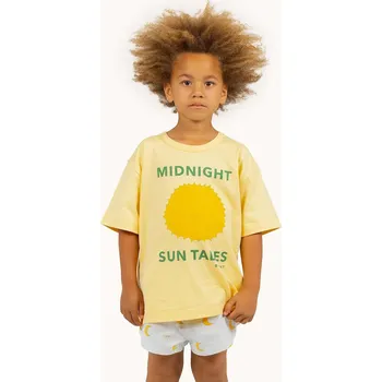 Chlapecké tričko Dětské bavlněné tričko Tinycottons SUN TALES GRAPHIC TEE SS25.089 žlutá 11X, vel. 92