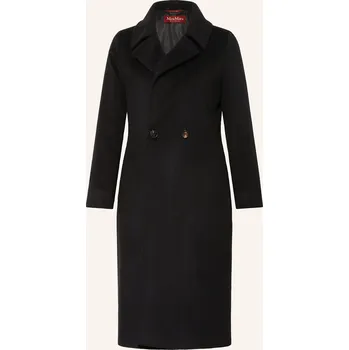 Dámský kabát Max Mara Studio Dámský Vlněný Kabát Bcollag, černá, 34