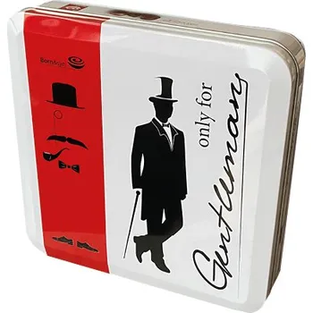 Čokoláda Born&syn Born Syn Hořké čokoládové pralinky v plechové dóze For Gentleman 190g