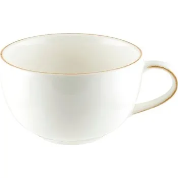 Bonna Šálek na cappuccino Lapya Wood 350 ml, 6 ks