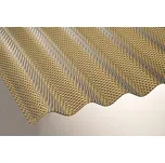 LANIT PLAST Polykarbonátová vlnitá deska MARLON CSE DIAMOND 76/18 s šestihrannou strukturou 1,045 x 4 m bronz