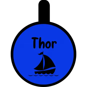 psí známka Chrápátko Psí známka DogTag Round Ship Barva: Pink