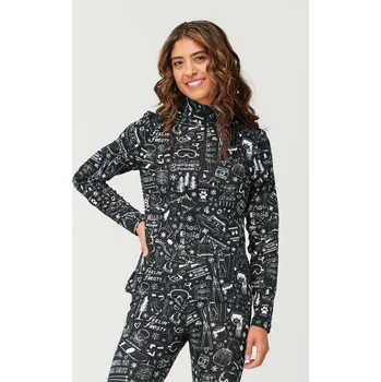 KRIMSON KLOVER SKI TOP GRAFFITI BLACK Velikost: S