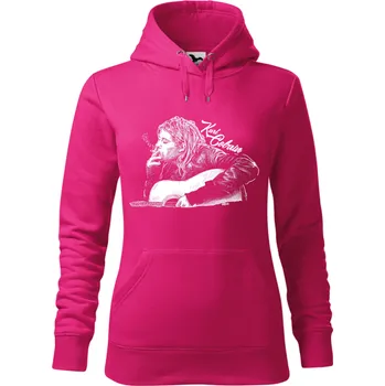 Pánská mikina Mikina - Kurt Cobain Barva: Purpurová (40), Velikost: XS, Střih: Dámské