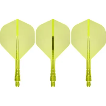 Příslušenství pro šipky Mission Letky Force 90 Vortex - Standard No2 - Short - Neon Yellow F4621