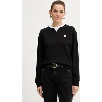 Dámská mikina Bavlněná mikina Karl Lagerfeld IKON B1W20027 černá 99X, vel. XL