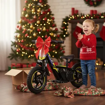 malá motorka Leramotors E-bike - elektrická motorka/odrážedlo Leramotors by APOLLO RFZ Sedna 12 PRO - žlutá