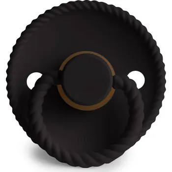 dudlíky Frigg Dudlík Frigg Rope Jet Black kaučuk vel.1