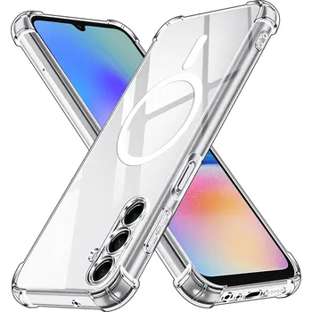 Pouzdro na mobilní telefon Techsuit Shockproof průhledný silikonový MagSafe pro Samsung Galaxy A05s průhledný
