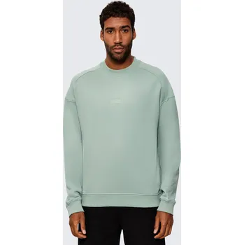 Pánská mikina Pánská mikina HUGO Delastcrew 50546672 světle zelená Velikost: M