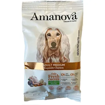 Krmivo pro psa Vzorek Amanova Dog Adult Medium Chicken & Quinoa LG 100 g