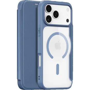 Pouzdro na mobilní telefon DUX DUCIS Skin X flipové pouzdro s MagSafe pro iPhone 17 Pro - tmavě modré