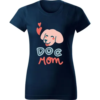 Dámské tričko Chrápátko Dámské tričko DOG MOM Velikost: XS, Barva: Khaki