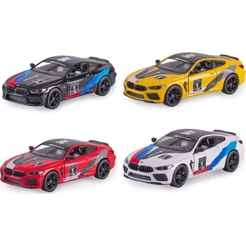 autíčko BMW M8 Competition Coupe 13cm 1:38 kov zpětný chod 4barvy Barva: Bílá