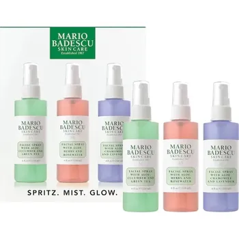 Kosmetická sada Mario Badescu Spritz. Mist. Glow. Set - Dárkova sada pleťových mlh