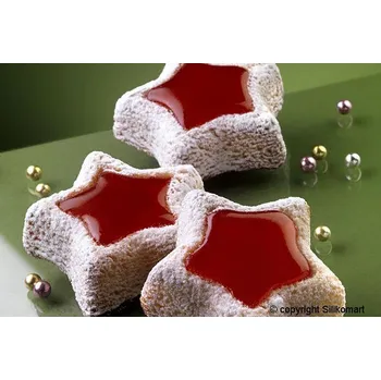 Forma na pečení Silikonová forma SF107 STAR STELLA hvězdy, rozměry 70 mm H 25 mm