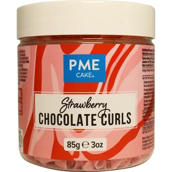 Cukrovinka PME Čokoládové hoblinky jahodové 85 g