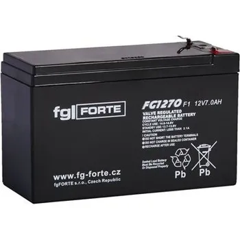 Trakční baterie FG-Forte FG1270 - 12V / 7Ah, kontakt F1 (Staniční bezúdržbový akumulátor)