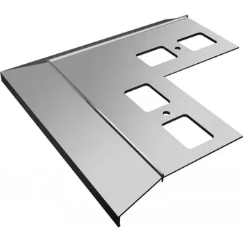 Roh k balkonové liště ECO 100 (Antracit RAL 7024) (Vnější roh 220x150 mm)