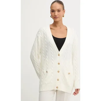 Dámský svetr Kardigan s příměsí vlny Guess ELSA W5BR37.Z1192 béžová 01X, vel. XL