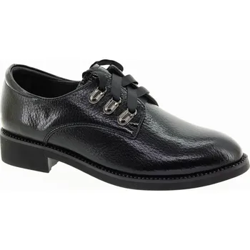 Dámské polobotky EPICA Dámské černé kožené polobotky JIJI70038A-01-N-245 Velikost 38