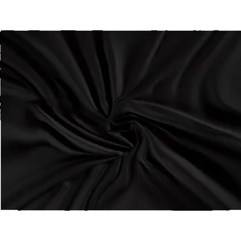 Prostěradlo Kvalitex Saténové prostěradlo s gumou 220 × 200 cm, černé