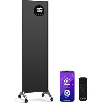 Infrazářič Klarstein Wonderwall Bornholm Smart 400W 100x30cm Infrapanel​ Černý (10046413)