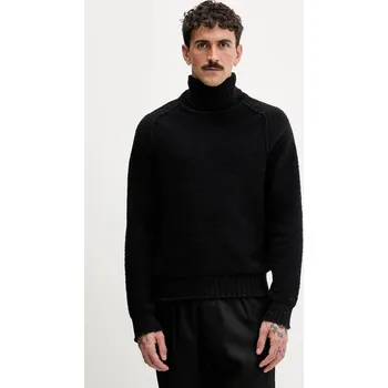 Pánský svetr Svetr HUGO San Rudi pánský, černá barva, s golfem, 50546996 99X, vel. L