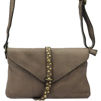 Kabelka Dámská kožená crossbody kabelka VS 013 tmavě béžová