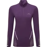 Tričko - dlouhý rukáv RONHILL W TECH REFLECT 1/2 ZIP Lady velikost 12