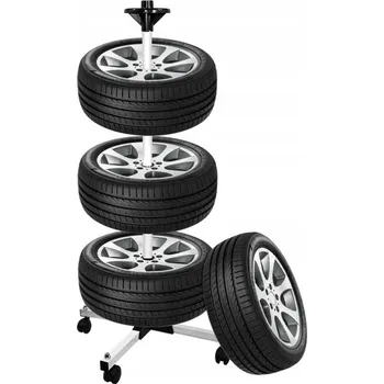 stojan na kolo Pojízdný hlinikový stojan na 4 kola nebo disky