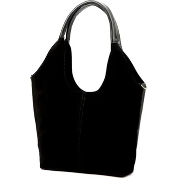 Kožená kabelka Luka 26-013 - černá