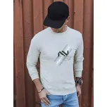 Dstreet pánská mikina BX5363 béžová L