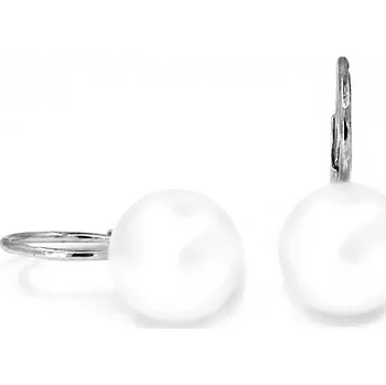 Souprava šperků Leru Zlaté náušnice s perlou buton 9-9,5mm