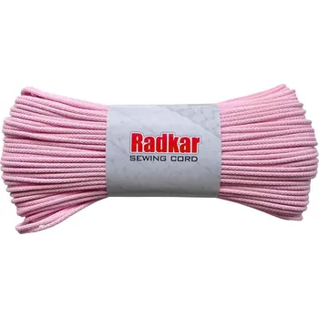 Příze RADKAR šňůry na šití 5mm Baby pink - 100m návin