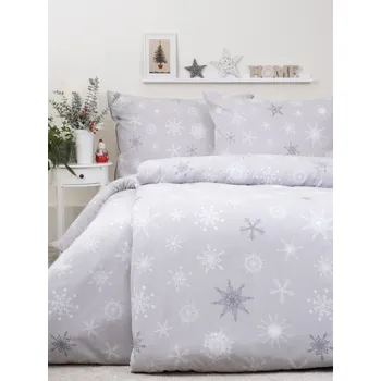 Povlečení Prodloužené flanelové povlečení - Frozen šedé