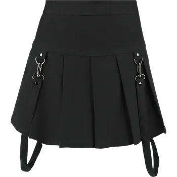 Dámská sukně Krátká sukně Gotika z KIHILIST by KILLSTAR - Merely A Madness Mini Skirt - Ženy - černá