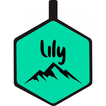 psí známka Chrápátko Psí známka DogTag Hexagon Mountain Lover Barva: Yellow