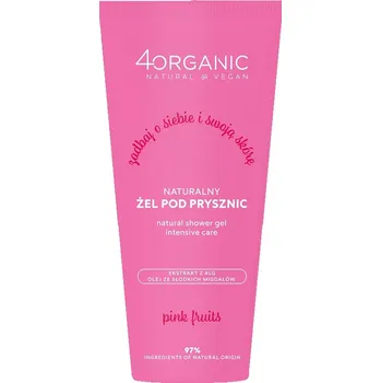 Sprchový gel 4organic Pink Fruits Přírodní sprchový gel Pink Fruits 200ml