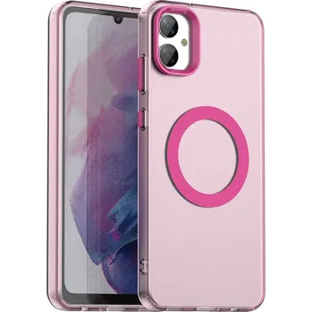 Pouzdro na mobilní telefon Techsuit CandyCase MagSafe pro Samsung Galaxy A05 růžová