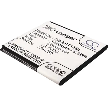 Baterie pro mobilní telefon Baterie Cameron Sino CS-ERT15SL za Sony Ericsson BA750 - neoriginální