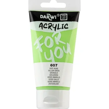 Vodová barva Darwi DFY Akrylová barva Yellow Green 75 ml 1 ks