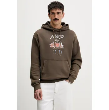 Pánská mikina Bavlněná mikina Hugo Blue Nimponex 50554385 hnědá 89X, vel. S