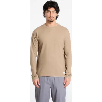 Pánská móda Tričko Craft Layers Wool Waffle Rn M Taupe S