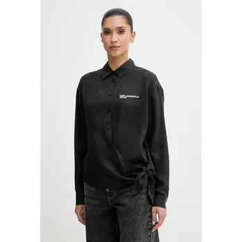 Dámská košile Košile Karl Lagerfeld Jeans B1W11026 černá 99X, vel. M