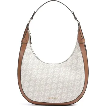 Michael Kors Preston large hobo kabelka logo vanilla hnědá + doprava zdarma