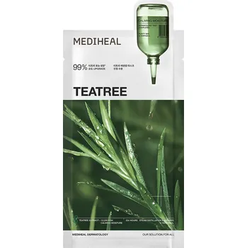 Pleťová maska Mediheal Essential Mask Teatree Essential Mask zklidňující a hydratační pleťová maska s olejem z čajovníku 24ml