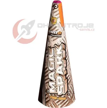 Zábavní pyrotechnika Fontána Gold conic 5m