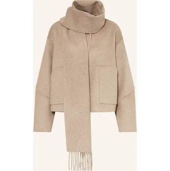 Dámský blejzr Opus Dámská Bunda Henrica S Odnímatelnou Šálou, světle hnědá, 42